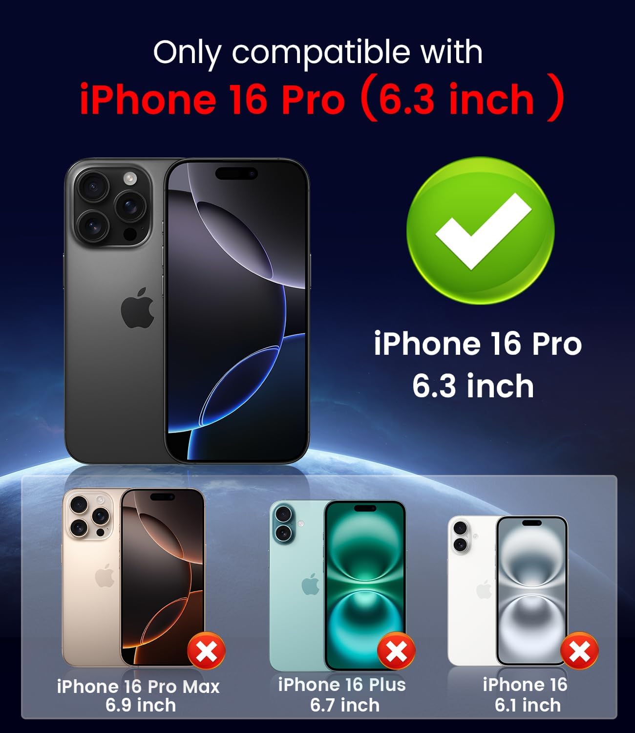 Magnetic for iPhone 16 Pro Case [Compatible with MagSafe][Built-in Camera Lens Protector] Slim Soft Silicone Bumper Shockproof Metallic Luster Phone Case (Green)