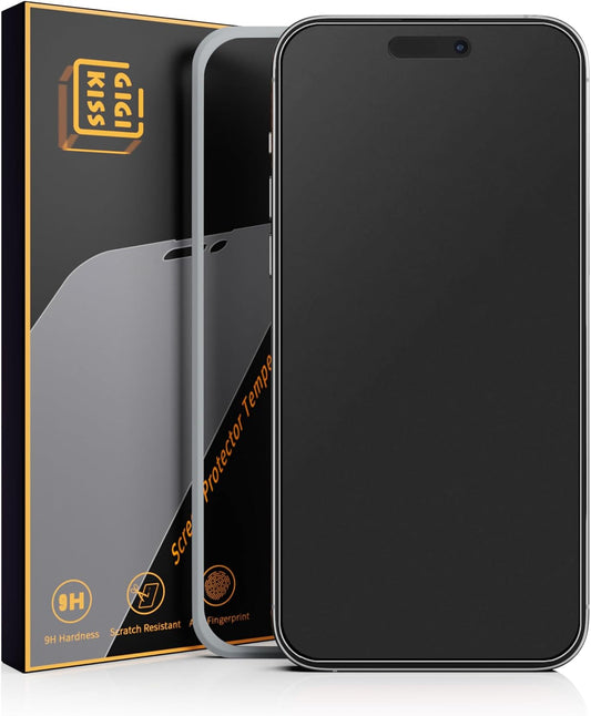 2 Pack for iPhone 16 Pro Max Matte Screen Protector 6.9 inch, Anti Fingerprint Anti Glare Screen Protector Tempered Glass Easy Installation