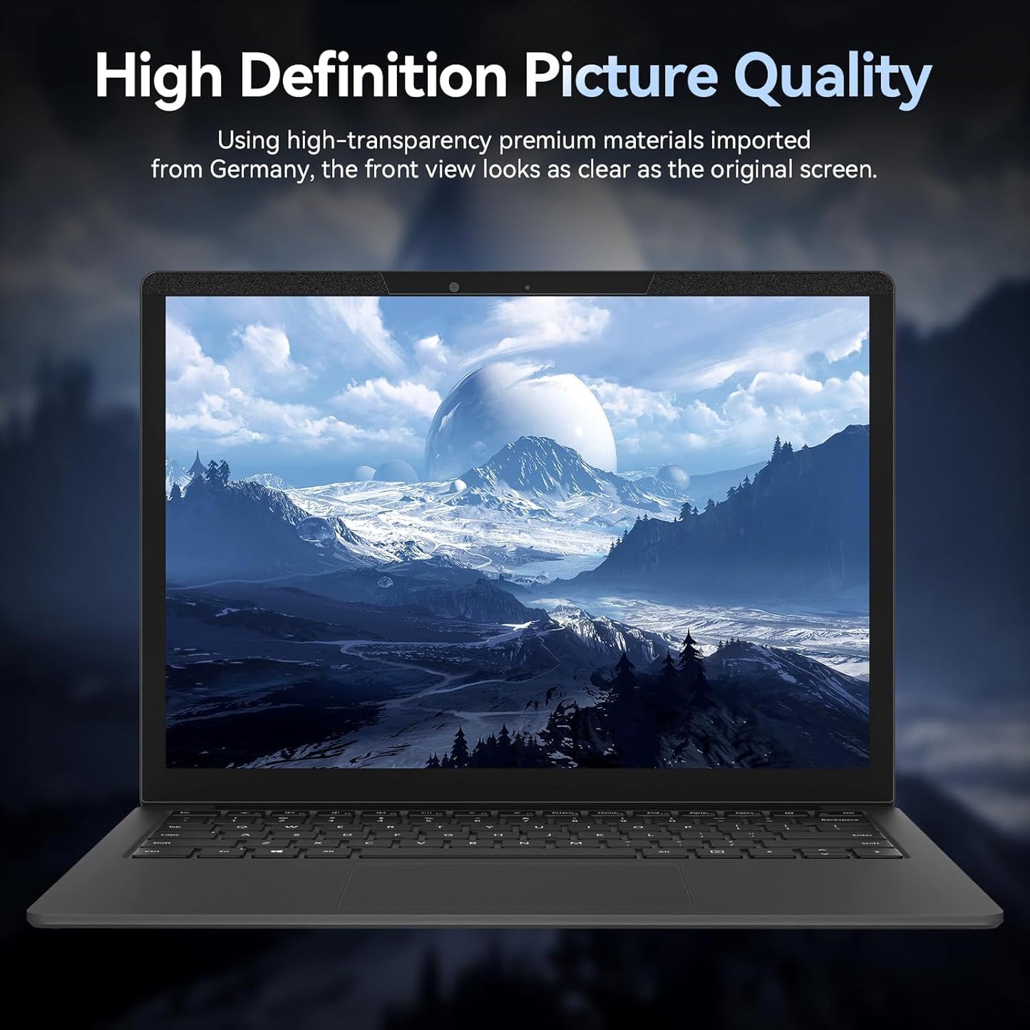 Magnetic 14 Inch Laptop Privacy Screen for 16:9 Computer Monitor, Removable Anti Glare Blue Light Filter Protector, 14 in Privacy Shield Compatible with Lenovo Hp Dell Acer Asus Thinkpad Envy Xps