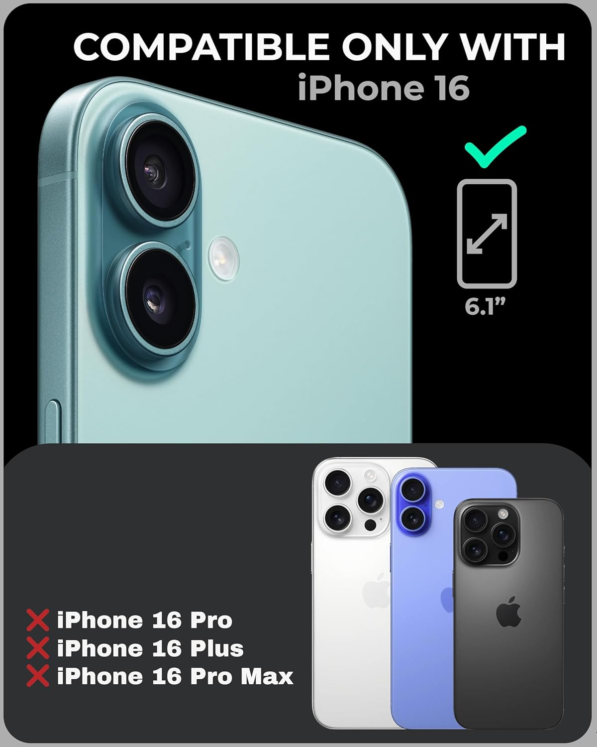 TORU CX Slim for iPhone 16 Case Wallet | Protective Shockproof Heavy Duty Cover with Hidden Card Holder & Card Slot | Mirror & Wrist Strap Included - Flowers