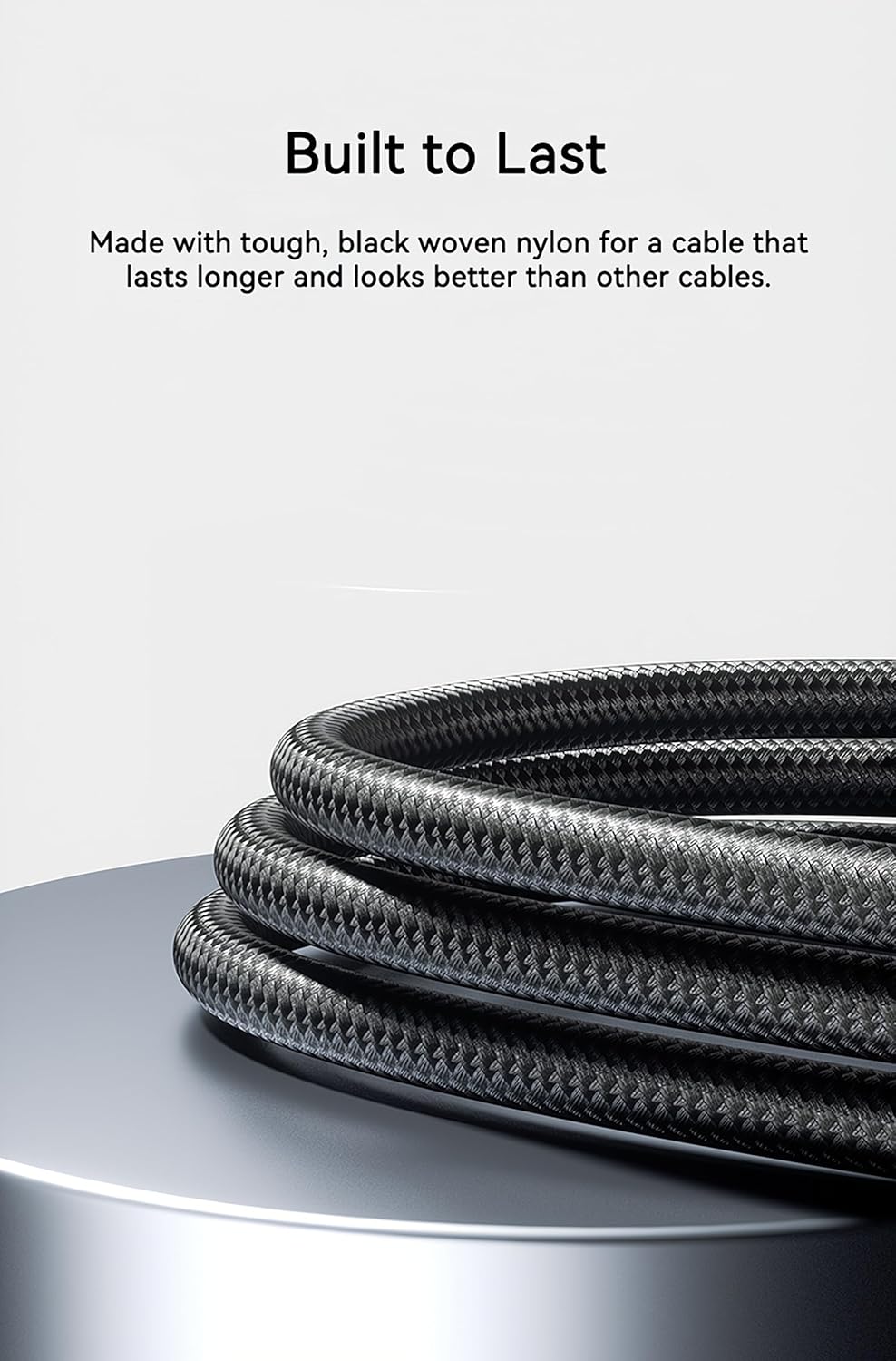 Woven Car CarPlay USB-C Cable for iPhone 16 Charger MFi-Certified USB-C to USB-A Cable Cord Fast Charging for Apple iPhone 16 Pro Max/16 Pro/15 Pro Max/16 Plus/15Plus, iPad Air 13-in M2 (3.3ft, Black)