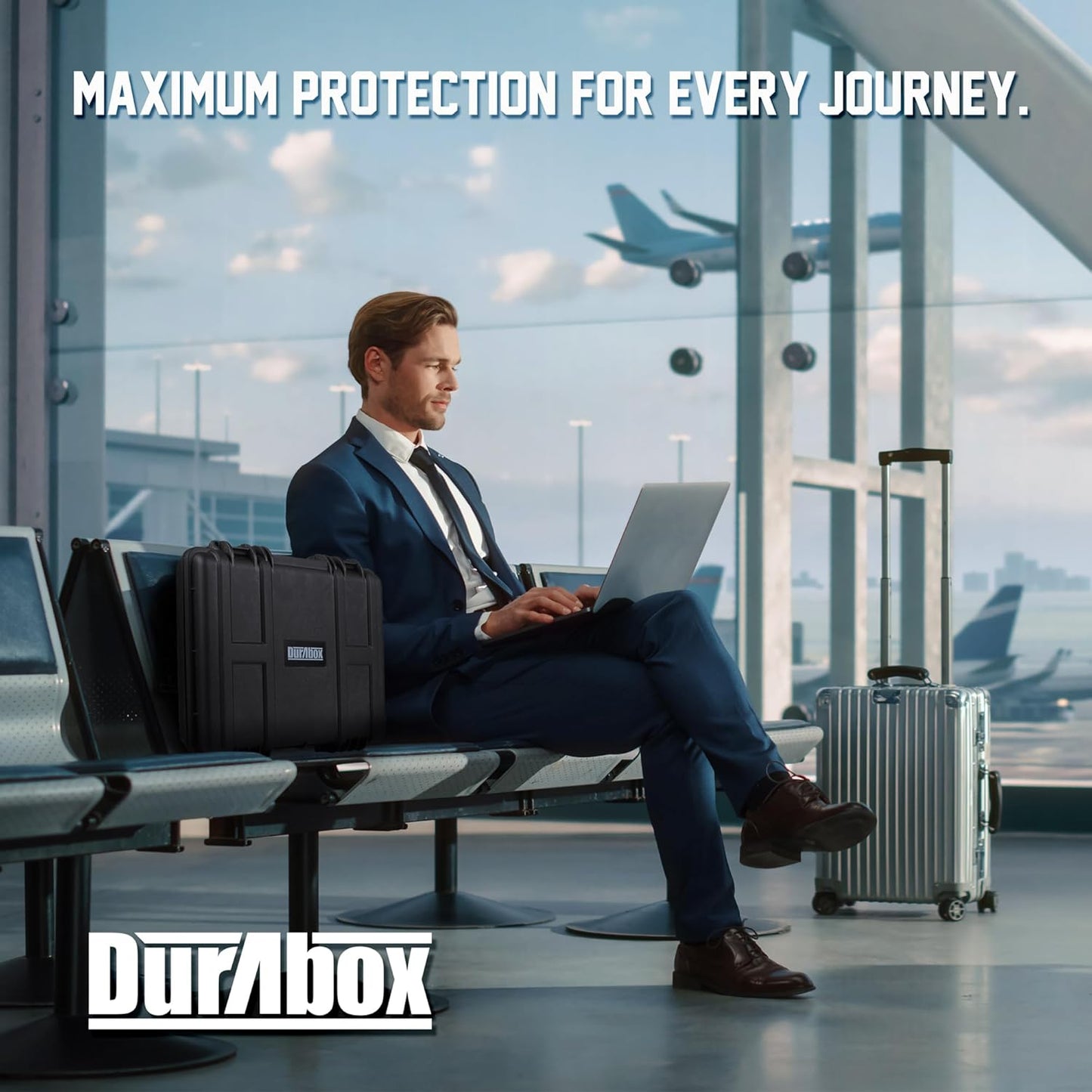 All Weather Hard Case 16 x 14 x 4” - TSA Approved Hard Shell Travel Case with Customizable Foam for Laptops, Electronics, Guns, Pistols and Other Gear