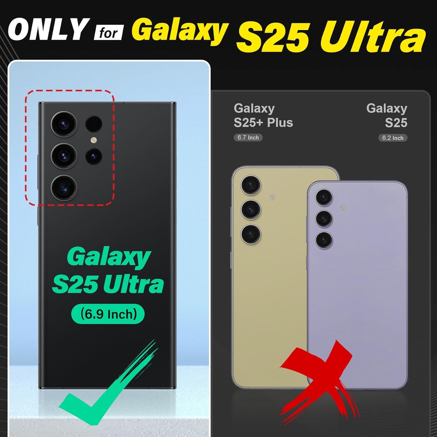 TUCCH Case Wallet for Galaxy S25 Ultra, Detachable Wrist Strap [Wireless Charging] RFID Blocking 4 Card Holder, Removable Stand PU Leather Flip Shockproof Phone Cover for Galaxy S25 Ultra, Dark Red