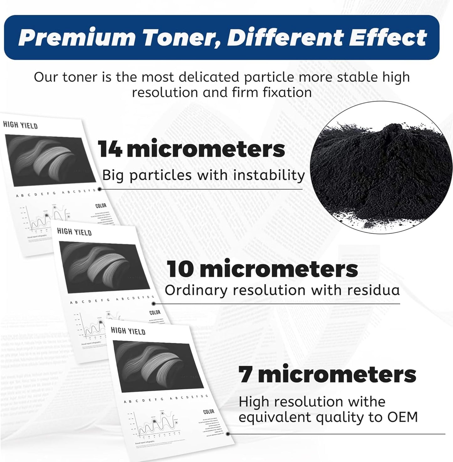 206A Black Toner Cartridge,with Chip 2 Pack Replacement for HP 206X W2110A for HP Color Laserjet pro M283cdw M283fdw M282nw M255dw M255nw M283 M255 Printer