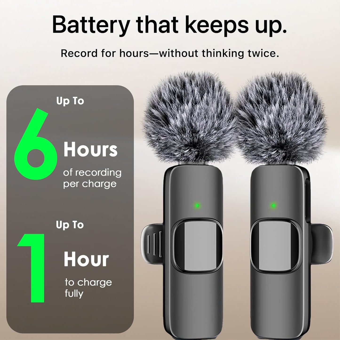 Mini Mic Pro (Latest Model - Wireless Microphone for iPhone, iPad, Android, Lavalier Microphone for Video Recording - iPhone Mic Crystal Clear Recording with USB-C for Podcast (iPhone 14 & Below)