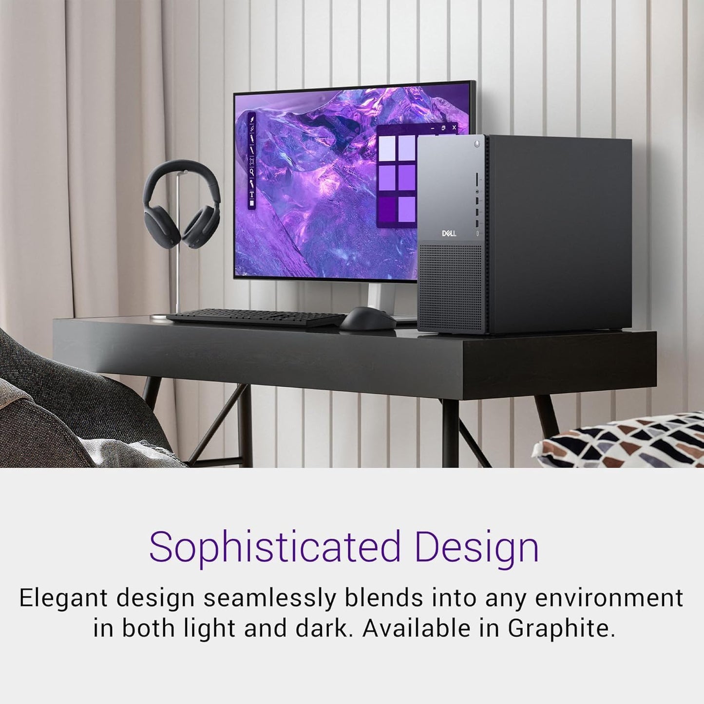 Dell Tower Plus EBT2250 Desktop Computer - Series 2 Intel Core Ultra 9 285 24-Core Processor up to 5.6 GHz, 64GB DDR5 RAM, 4TB NVMe SSD, NVIDIA GeForce RTX 4060 8GB GDDR6, Windows 11 Pro, Graphite