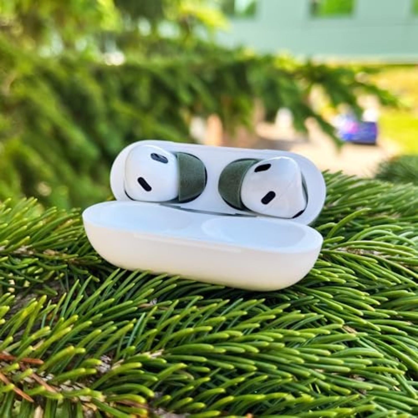 Comply Memory Foam Replacement Earbud Tips for Apple AirPods Pro 1 & 2 | Ultimate Comfort, Secure Fit, Superior Noise Isolation | Anti Slip, Prevent from Falling Out | Green, Medium (3 Pairs)