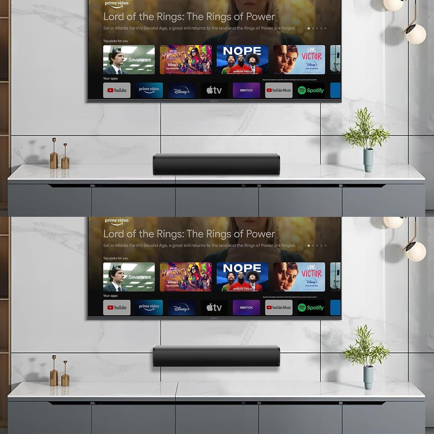 MZEIBO TV Sound Bar, Sound Bars for Smart TV Bluetooth 5.0 Soundbar 50W 17Inch Soundbars with ARC/Optical/AUX Connection Surround for Home Theater Audio TV/PC/Gaming/Projectors
