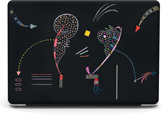 Compatible with MacBook Pro 13 inch Art Case Skin, 2022, 2021, 2020-2018 Release A1708 Slim Frosted Hard Shell with Keyboard Cover & Screen Protector (Two Sides by Wassily Kandinsky)