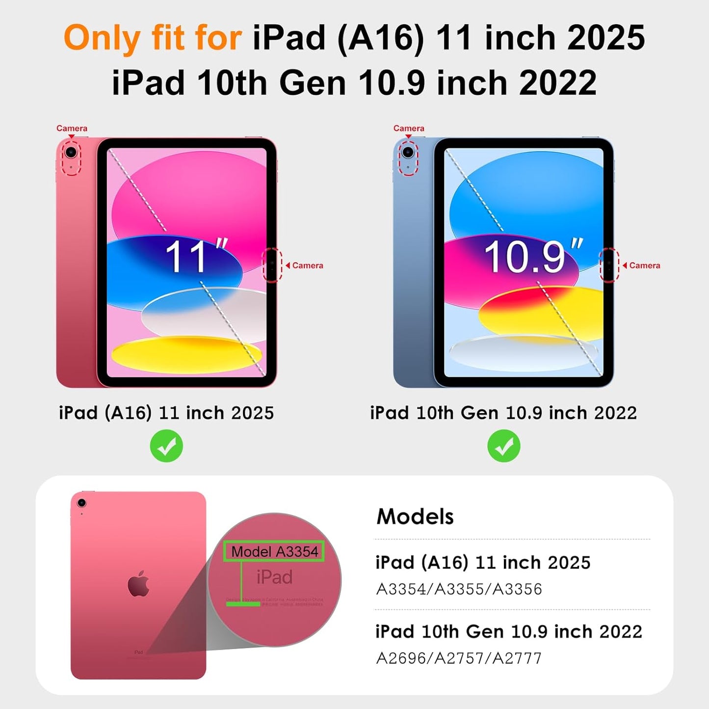 DTTO for iPad 11th (A16)/ 10th Generation Case with Keyboard (2025/2022), 7 Colors Backlit Wireless Detachable Keyboard Leather Folio Cover with Pencil Holder & Pocket, Lavender