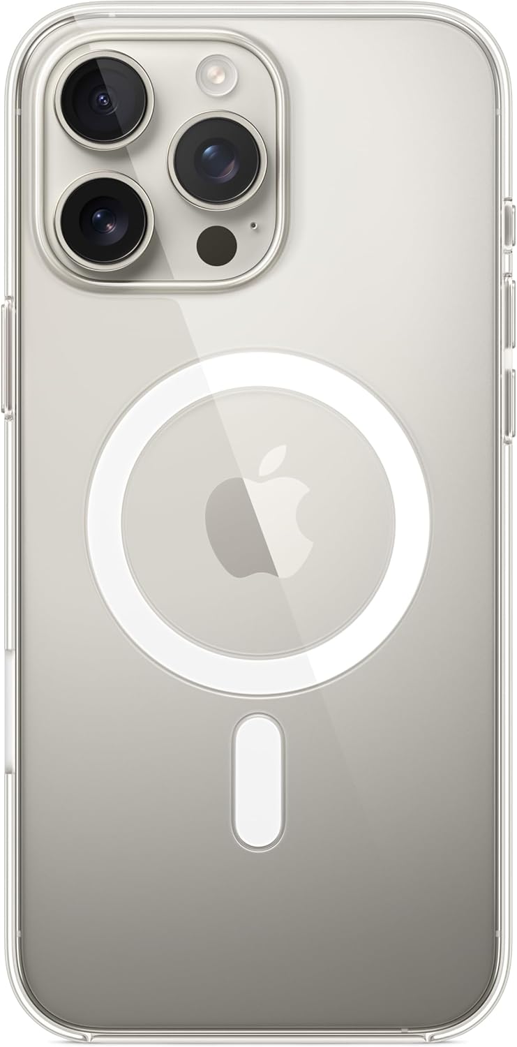 Apple iPhone 16 Pro Max Clear Case with MagSafe and Camera Control: Lightweight Phone Case, Wireless Charging Compatible, Smooth Glossy Finish