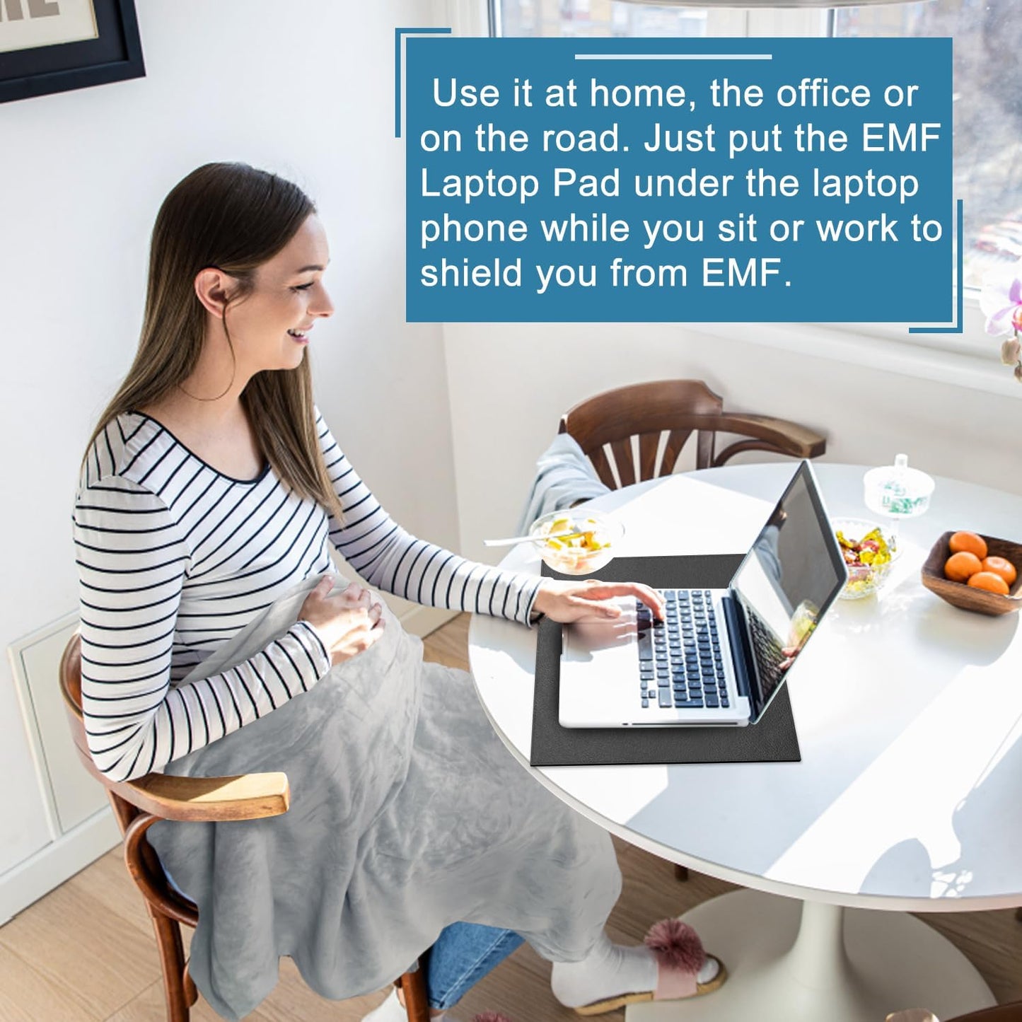 Laptop Pad Protection, Heat Shielding Laptop Pad EMI Blocker Lap Desk, Protector Portable Heat Blocker for Laptop, Tablets and Phones (12"-16")