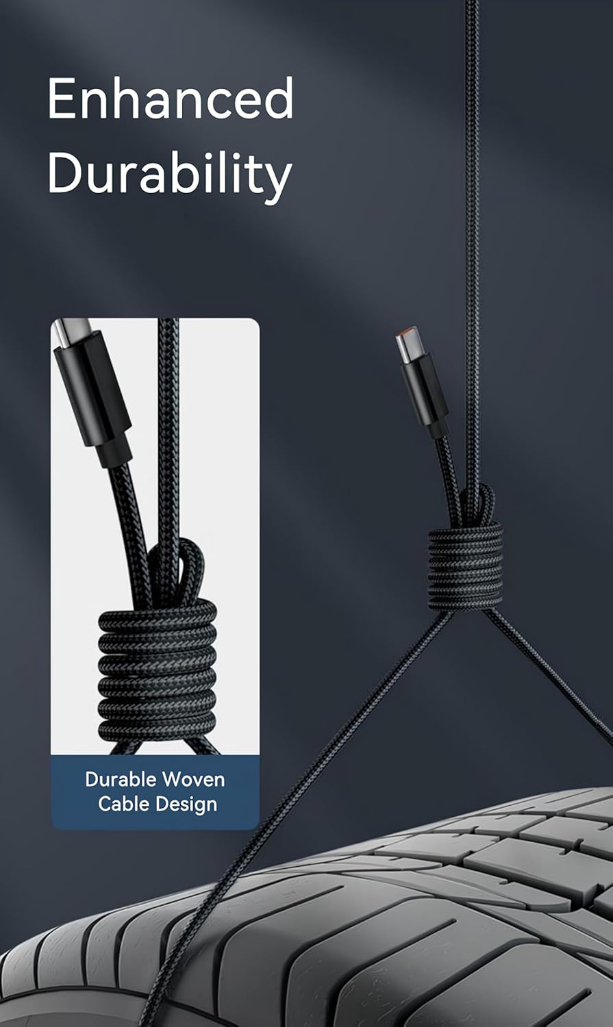 Woven Car CarPlay USB-C Cable for iPhone 16 Charger MFi-Certified USB-C to USB-A Cable Cord Fast Charging for Apple iPhone 16 Pro Max/16 Pro/15 Pro Max/16 Plus/15Plus, iPad Air 13-in M2 (3.3ft, Black)