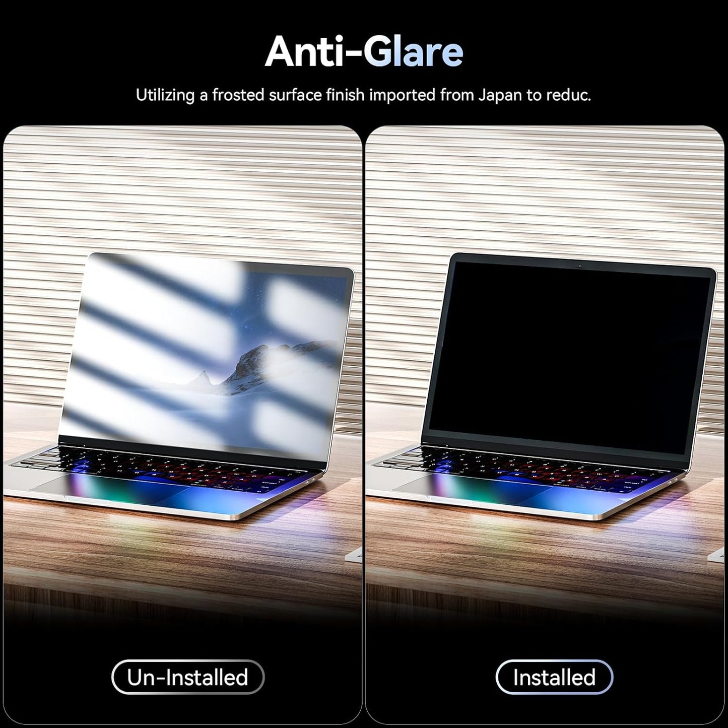 Magnetic 16 Inch Laptop Privacy Screen for 16:10 Computer Monitor, Removable Anti Glare Blue Light Filter Protector, 16 in Privacy Shield Compatible with Lenovo Hp Dell Acer Asus Thinkpad Envy Xps