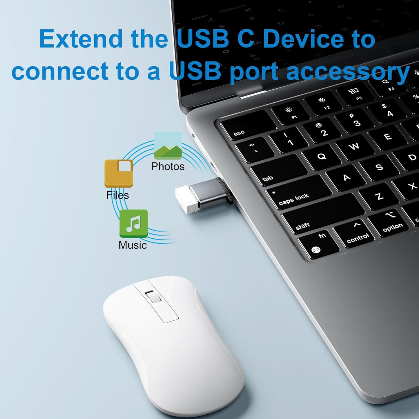 USB to USB C Adapter 10 Pack,USBC to USB Adapter,USBA to USBC Adapter,TypeC to USBA Male Female OTG Converter for iPhone 16 15,MacBook,PS5,Phones,Charger,Grey