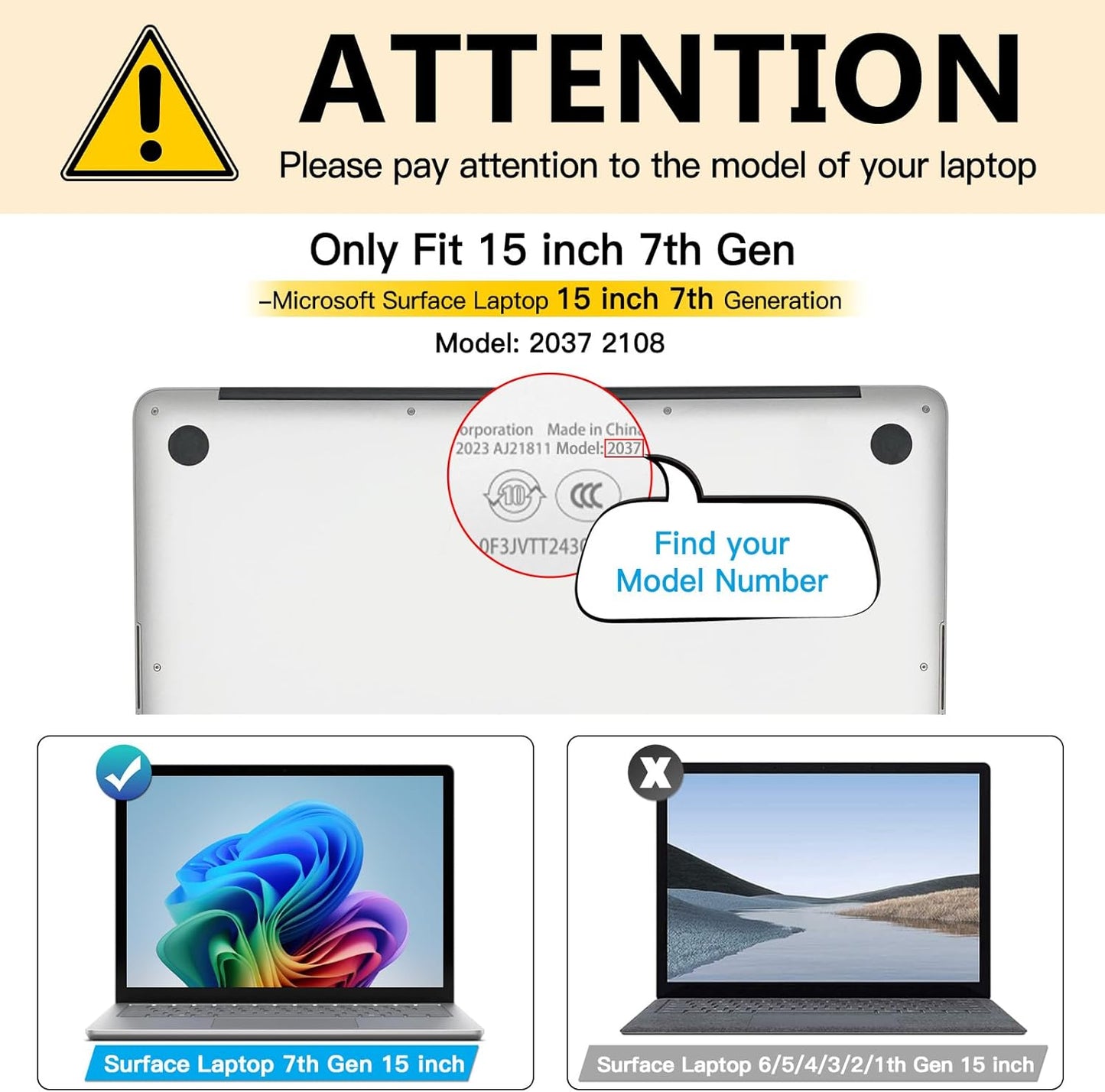 FILMEXT Privacy Screen for Microsoft Surface Laptop 15 inch 7th Model 2037/2108, Removable Anti-Spy Filter Anti-Glare (for Surface Laptop 7th 15" Privacy Screen Protector 2024)"