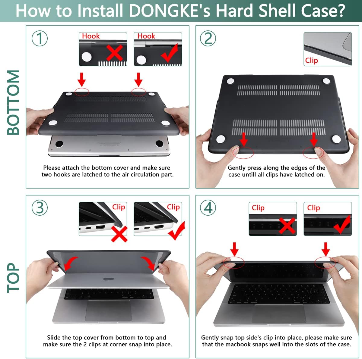 DONGKE for M4 MacBook Pro 16 Inch Case 2024 2023 2021 A3403 A3186 M3 A2991 M2 A2780 M1 A2485 Pro/Max Chip, Plastic Hard Shell Case & Keyboard Cover for Mac Pro 16 with Touch ID, Composition Book