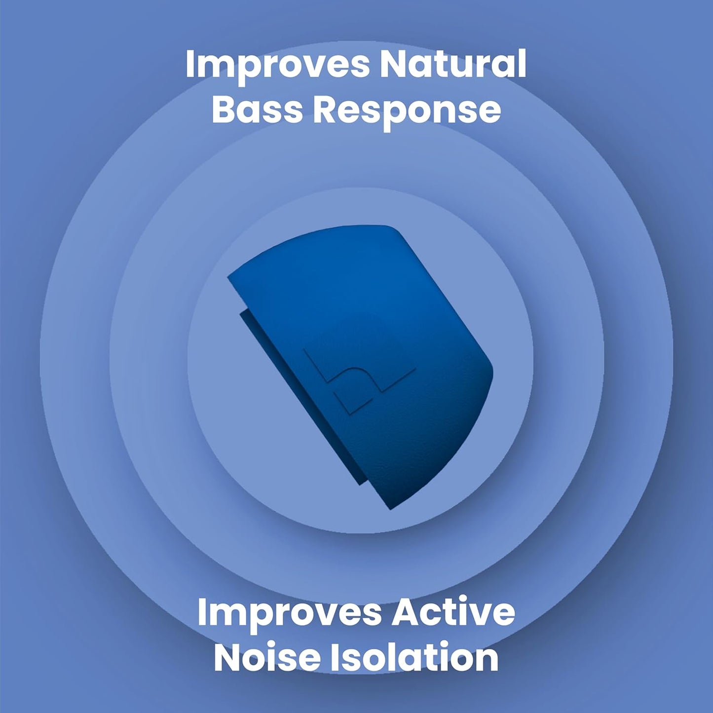 Foam Masters Ultra-Premium Memory Foam Ear Tips for AirPods Pro 1st & 2nd Gen | 3 Pairs | Black Magic Ver 6.0 | Secure | Comfort | Better Noise Cancel | Replacement Buds – Blue, Medium
