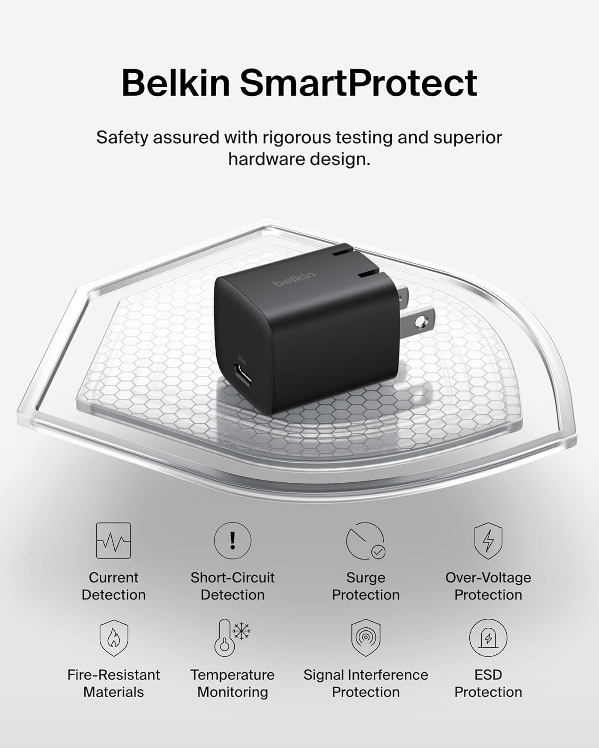 Belkin USB C Charger Block 25W (2 Pack) – PD3.0 PPS Super Fast Charging - Samsung Galaxy S25, S24, Apple iPhone 16, iPhone 15/14/13 Plus, Pro, Pro Max, Google Pixel 9, Nintendo Switch, etc - Black