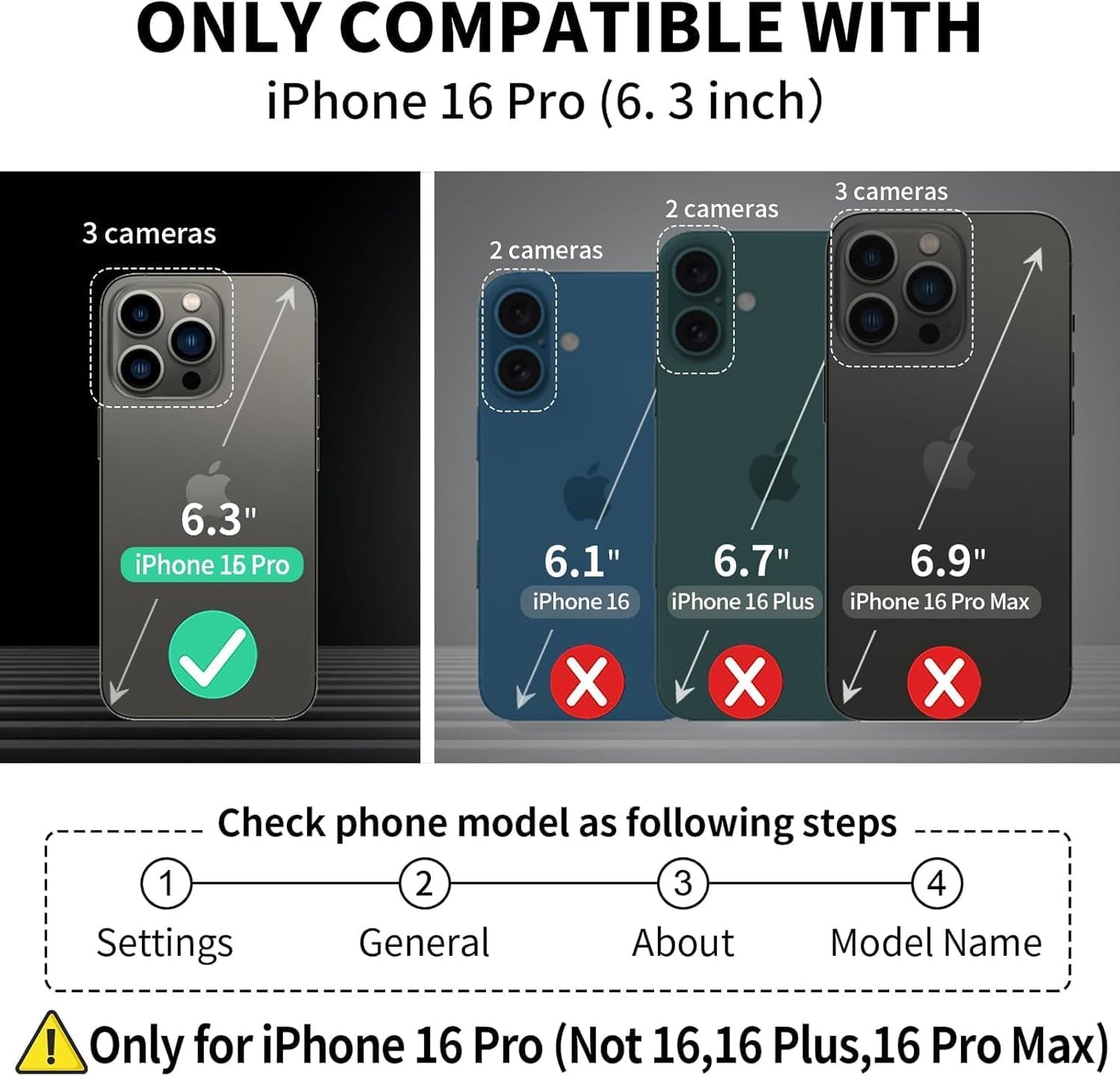 Compatible with iPhone 16 Pro Wallet Phone Case-PU Leather Magnetic Flip Cover with Credit Card Slots,Zipper Pocket & Detachable Wrist Strap,Shockproof Design,for Women and Men-Brown
