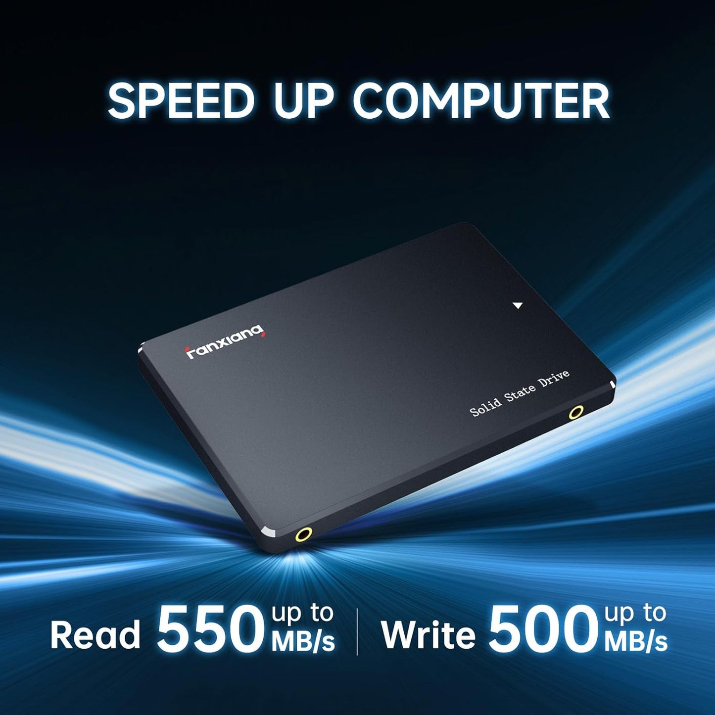 S101 1TB SSD SATA SSD 1TB Internal Solid State Drive SATA III 6Gb/s 2.5" SSD, UP to 550MB/s, 3D NAND TLC, Upgrade Laptop PC and Desktops