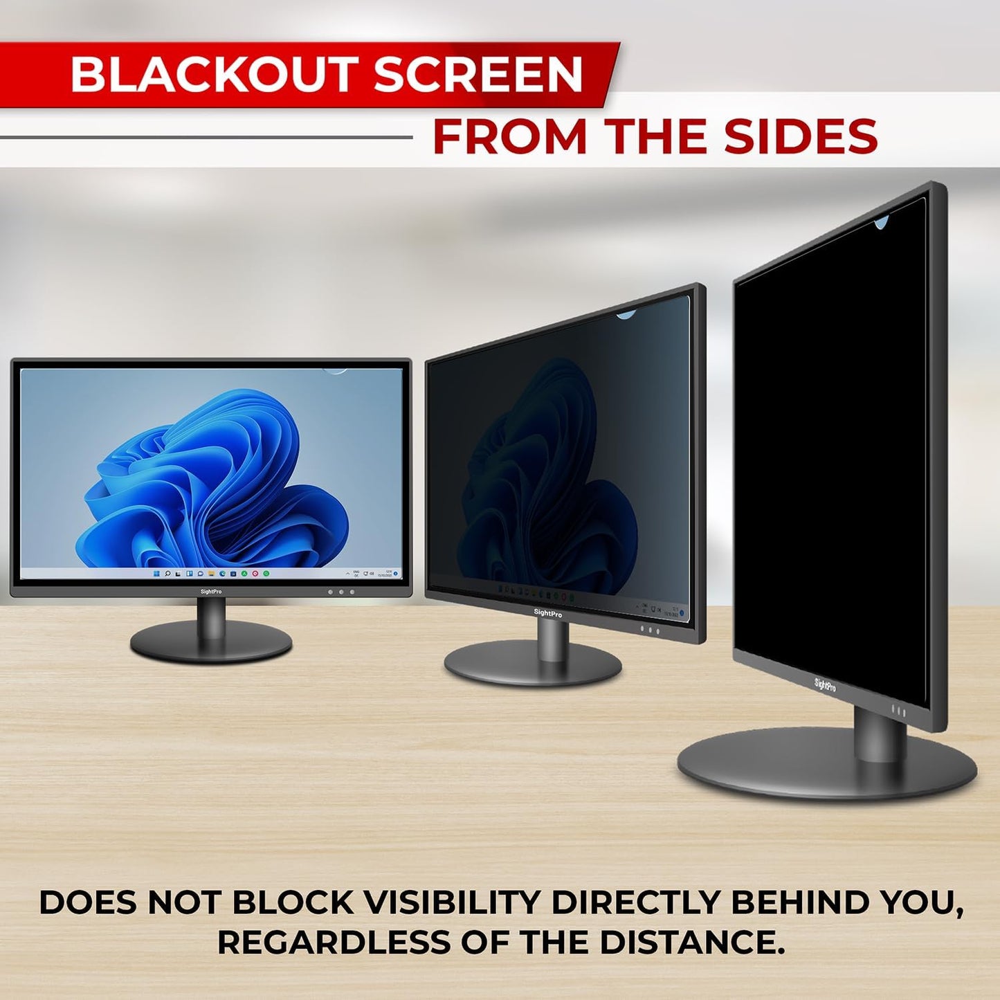 23.8 Inch 16:9 [2 Pack] Computer Privacy Screen Filter for Monitor - Privacy Shield and Anti-Glare Protector