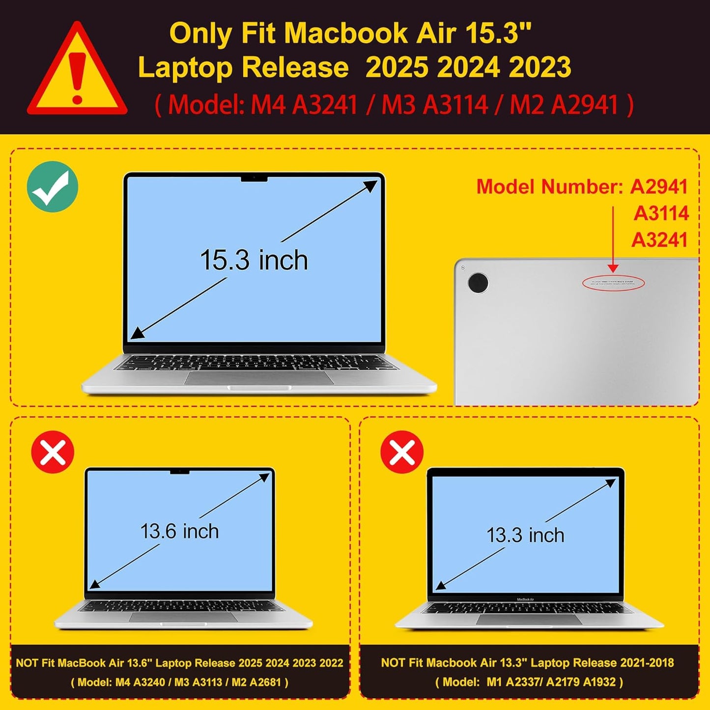 Mektron for 2025 MacBook Air 15 inch M4 Case A3241/ 2024 M3 A3114/ 2023 A2941 M2 Hard Printed Case with 15.3 Liquid Retina Display Touch ID, Plastic Hard Cover & Keyboard Skin- Composition Book