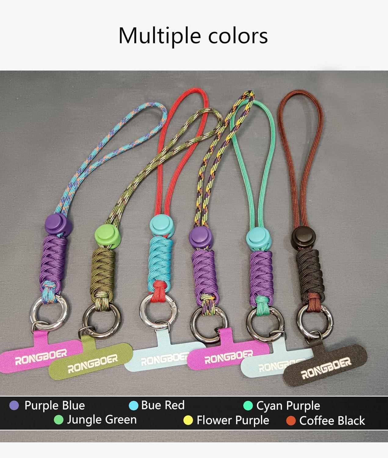 Cell Phone Lanyard Wrist Strap - Phone & Camera Wrist Strap, Short Lanyard for Keys, Jungle Green