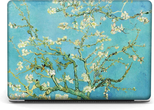 Compatible with MacBook Pro 13 inch Art Case Skin, 2022, 2021, 2020-2016 Release A2289/A2251/A2338 M1 Flower Durable Hard Shell with Keyboard Cover & Screen Protector (Almond Blossom by Van Gogh)