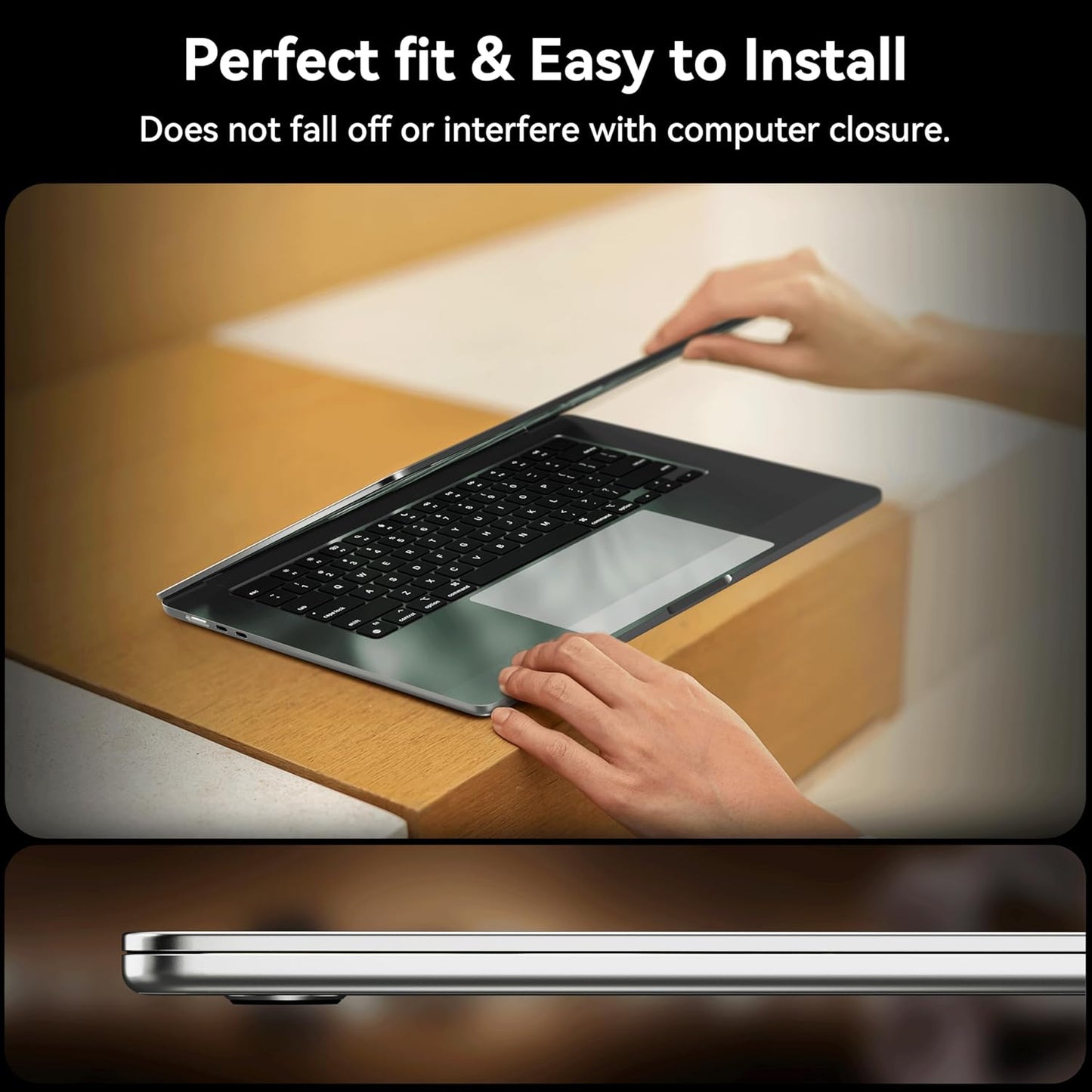 IPROKKO 360° Privacy Screen MacBook Air 15 inch (2023, 2024, 2025,M2,M3,M4),Matte Anti Glare Blue Light 15" Mac Scratch Resistant Laptop Screen Protector Filter"