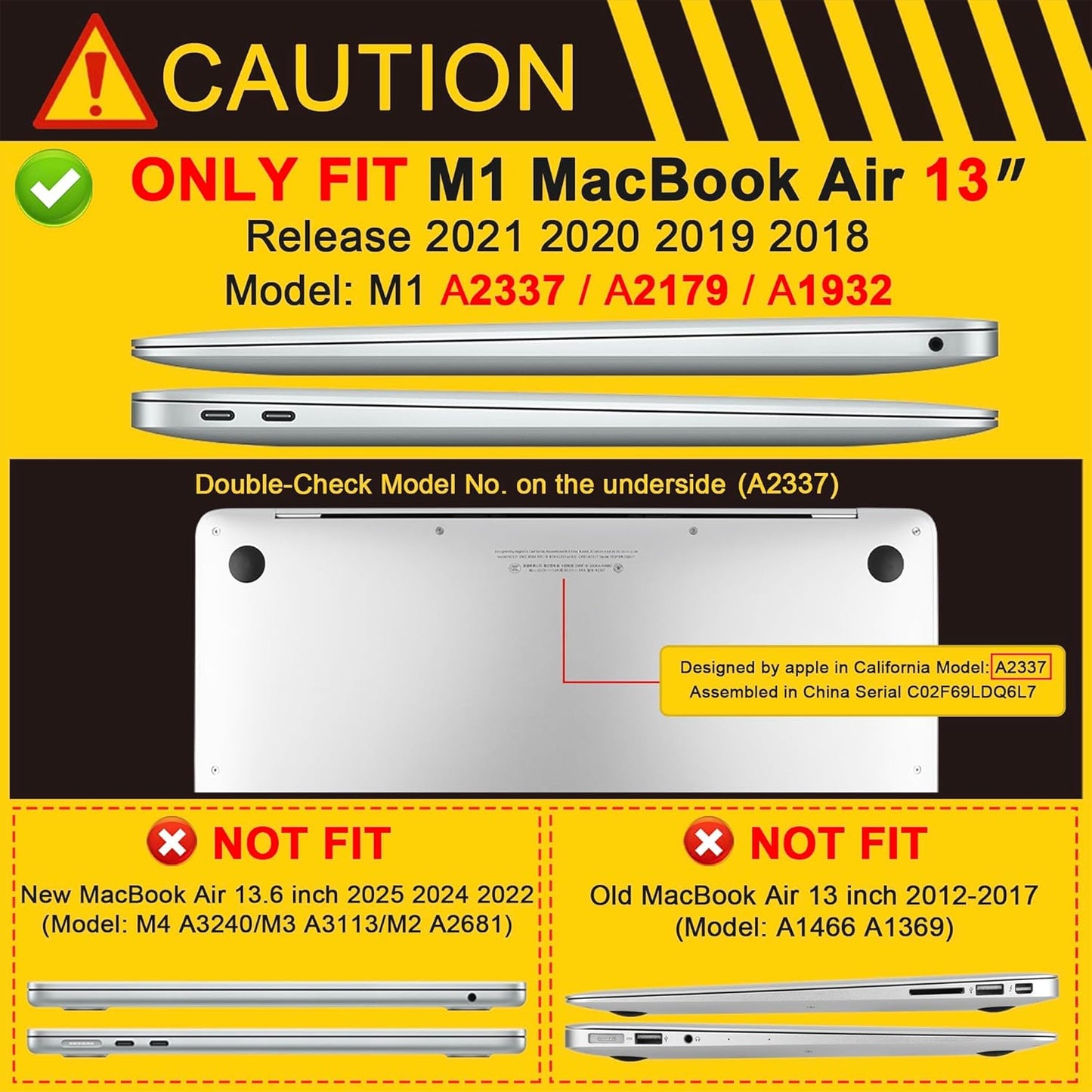 MEEgoodo for MacBook Air 13 inch Case 2021 2020 2019 2018 Released A2337 M1 A2179 A1932 with Touch ID, Plastic Hard Shell & Keyboard Cover Compatible with MacBook Air Case 13.3,Glitter Hearts