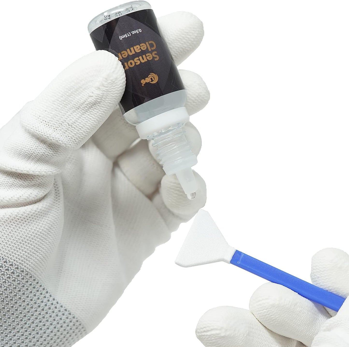 UES FFR24: Full Frame Camera Cleaning Kit 14pcs Sensor Cleaning Swab and 15ml Cleaner Compatible for Sony Nikon Canon FF CCD CMOS Clean