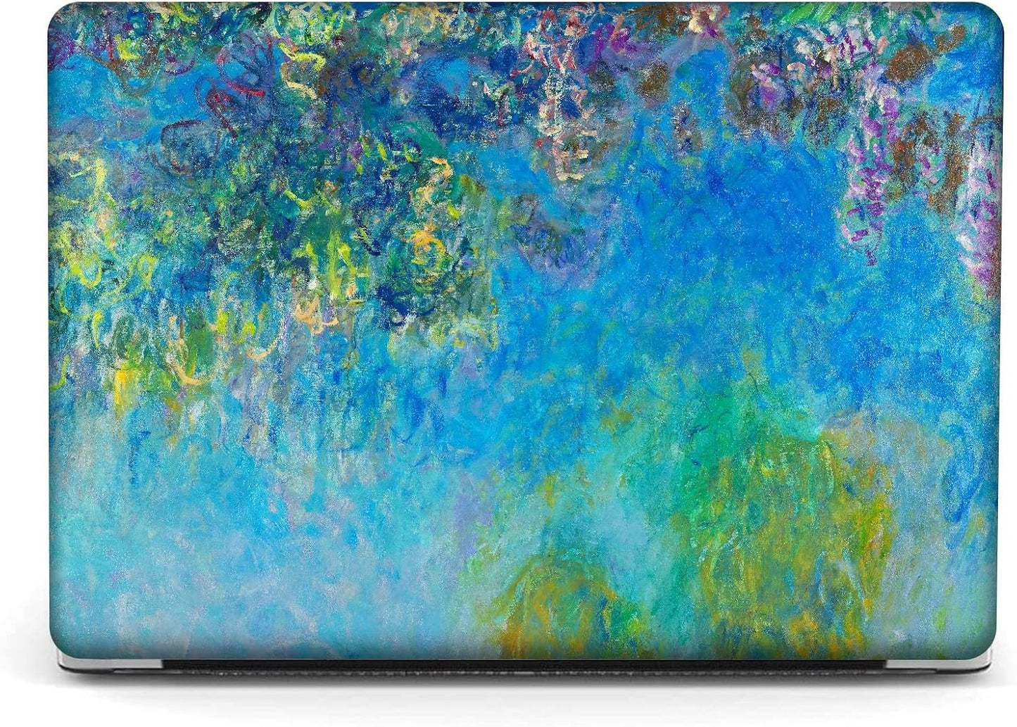 Berkin Arts for MacBook Air 13.6 inch Case A3240 A3113 A2681 (M4 M3 M2) 2025 2024-2022 Release with Keyboard Cover & Screen Protector Cloisonnism (Wisteria by Monet)