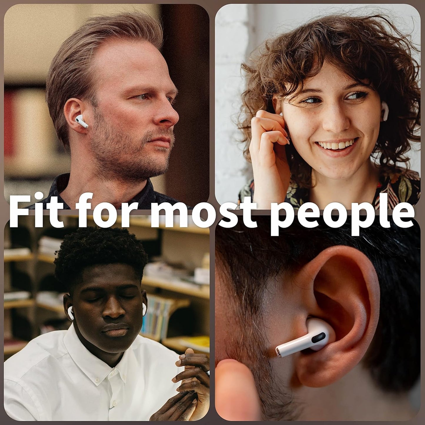 4 Pairs Ear Tips for AirPods Pro 1 & 2 [Relief Pain] [Fit in Case] Noise Cancellation Add Grip Sport Earbuds [US Patent Registered] (Extra Small)